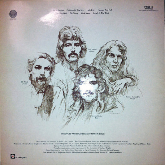 Black Sabbath : Heaven And Hell (LP, Album, RE)