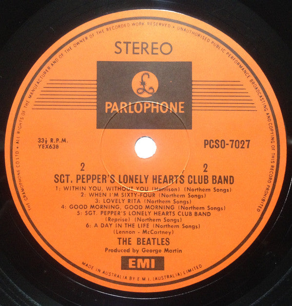 The Beatles : Sgt. Pepper's Lonely Hearts Club Band (LP, Album, RP)