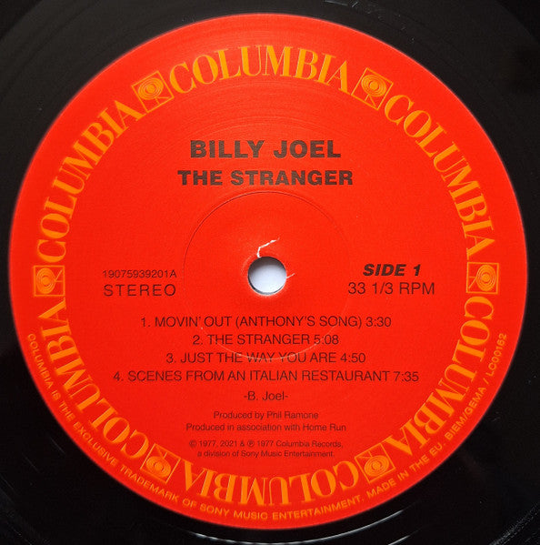 Billy Joel : The Stranger (LP, Album, RE)