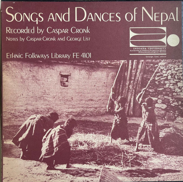 Caspar Cronk (2) : Songs And Dances Of Nepal (LP, Album)