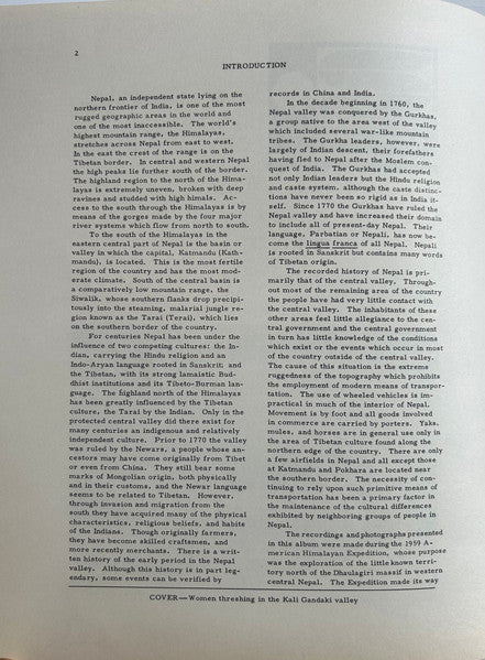 Caspar Cronk (2) : Songs And Dances Of Nepal (LP, Album)