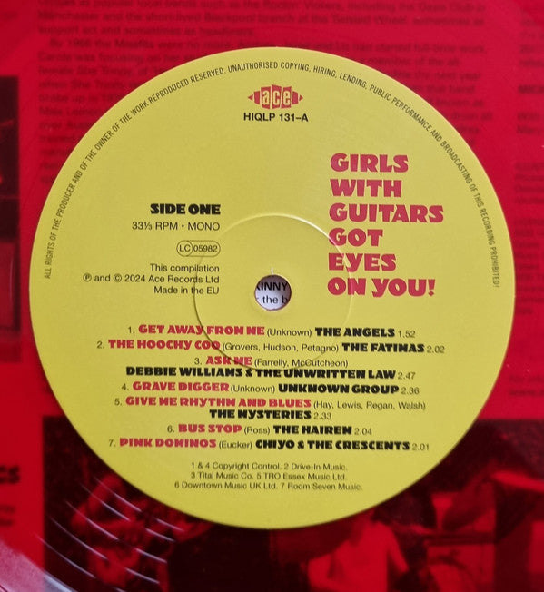 Various : Girls With Guitars Got Eyes On You! (LP, Comp, Mono, Tra)