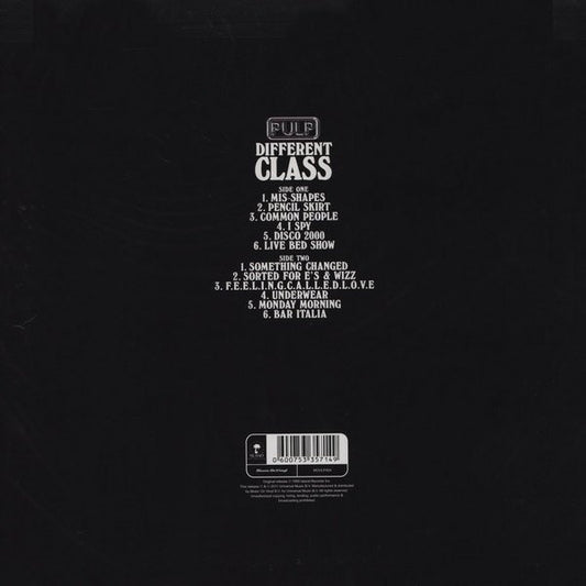 Pulp : Different Class (LP, Album, RE, 180)