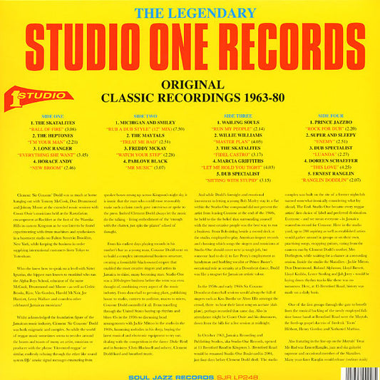 Various : The Legendary Studio One Records (Original Classic Recordings 1963-1980) (2xLP, Comp, Gat)