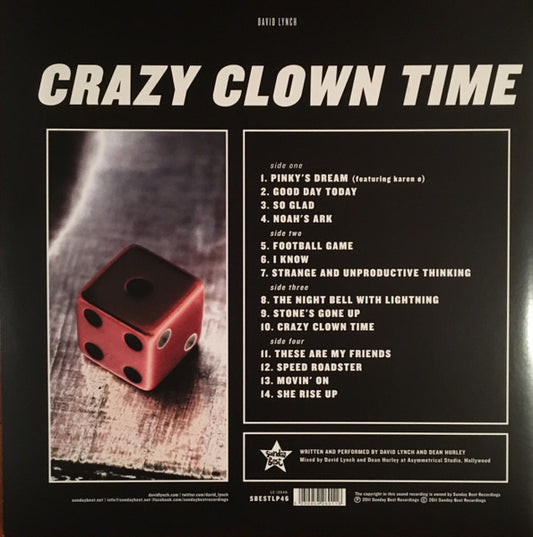 David Lynch : Crazy Clown Time (2xLP, Album, Gat)