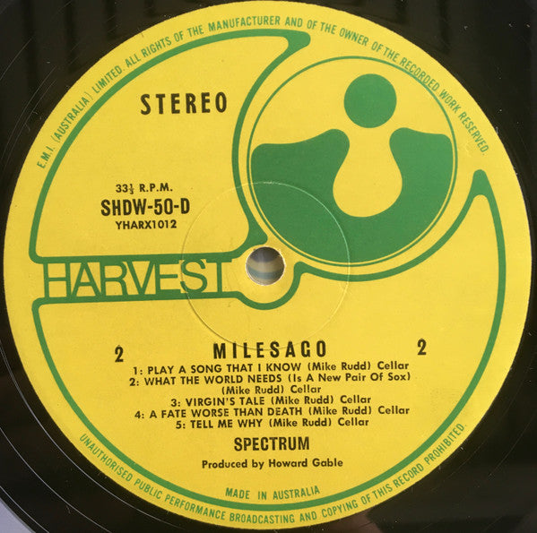Spectrum (16) : Milesago (2xLP, Album, Gat)