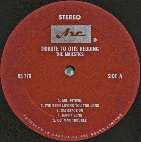 The Majestics : The Soul King Otis Redding - A Tribute (LP, Album)