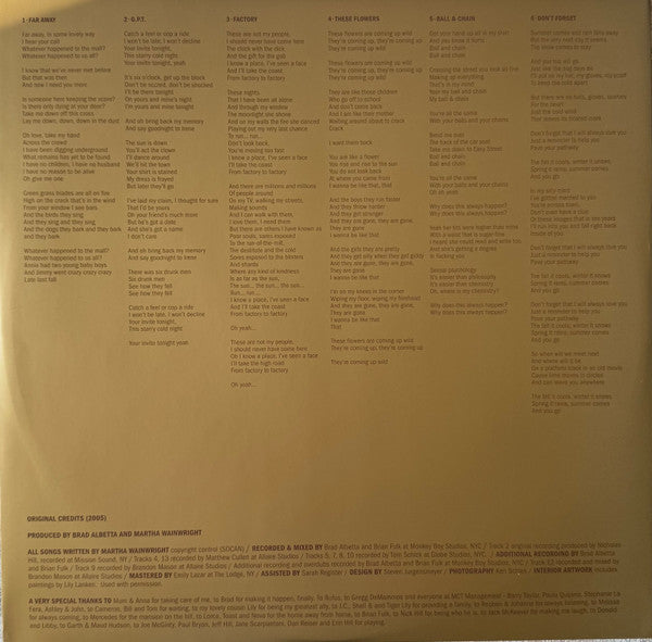 Martha Wainwright : Martha Wainwright (LP, Album, RE, RM, Cle)
