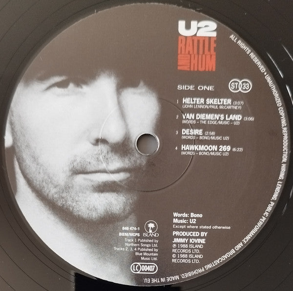 U2 : Rattle And Hum (2xLP, Album, RE)