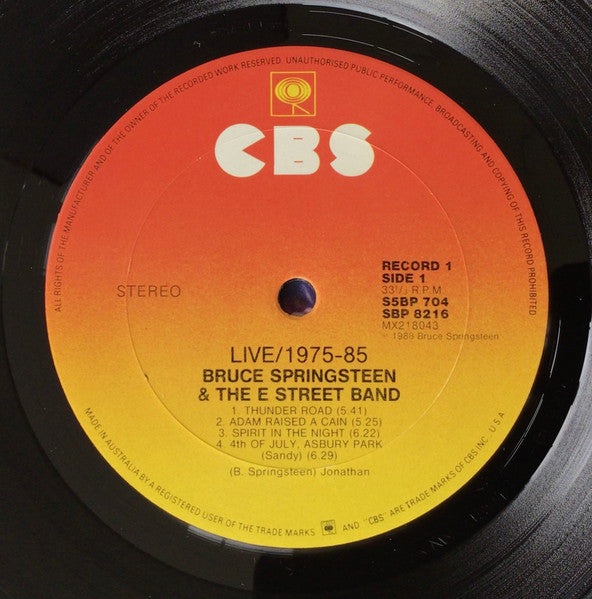 Bruce Springsteen & The E-Street Band : Live/1975-85 (5xLP, Album + Box)