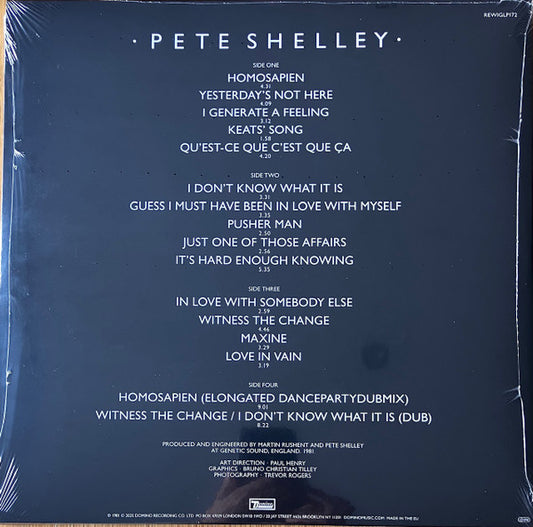 Pete Shelley : Homosapien (2xLP, Album, RE)