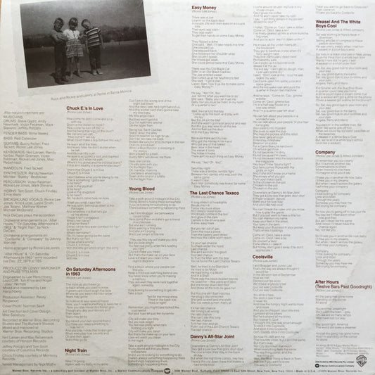 Rickie Lee Jones : Rickie Lee Jones (LP, Album, RE)