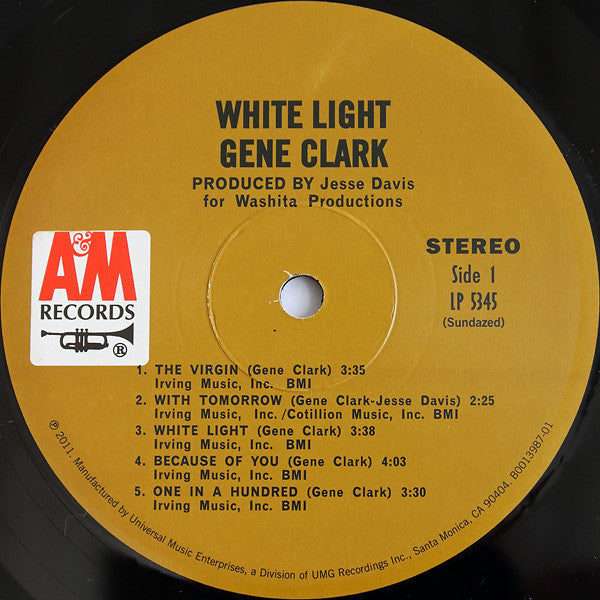 Gene Clark : White Light (LP, Album, RE)