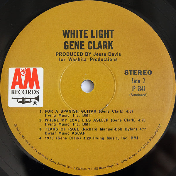 Gene Clark : White Light (LP, Album, RE)
