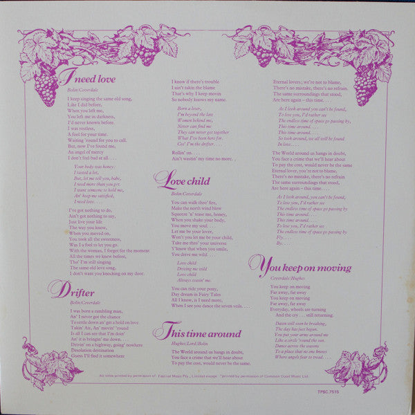 Deep Purple : Come Taste The Band (LP, Album, Gat)