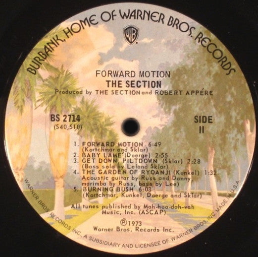 The Section : Forward Motion (LP, Album, San)
