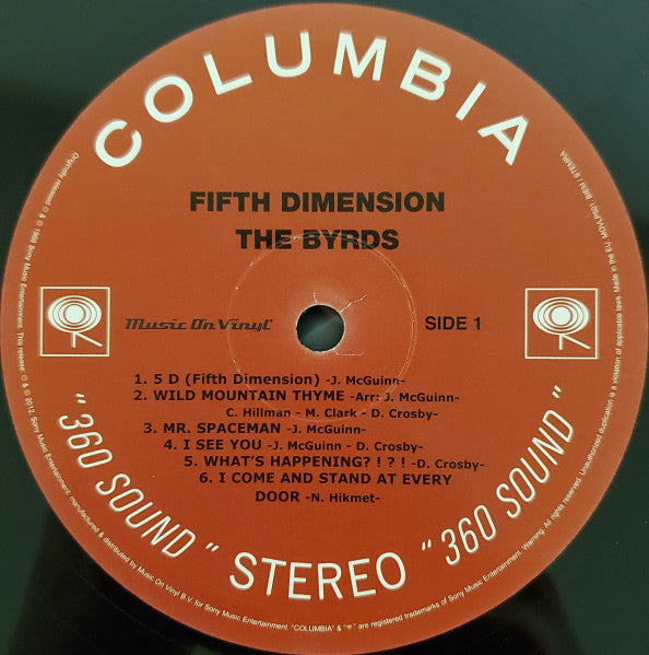 The Byrds : Fifth Dimension (LP, Album, RE, 180)