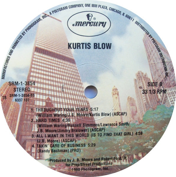 Kurtis Blow : Kurtis Blow (LP, Album, RE)