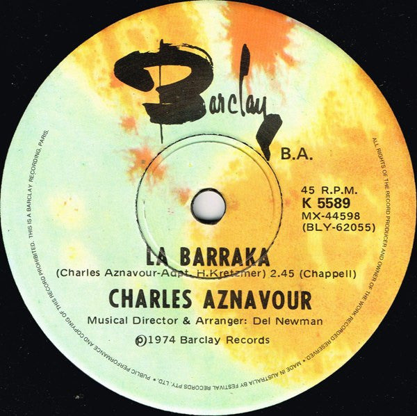Charles Aznavour : She (7", Single)