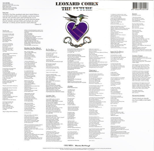Leonard Cohen : The Future (LP, Album, RE, 180)