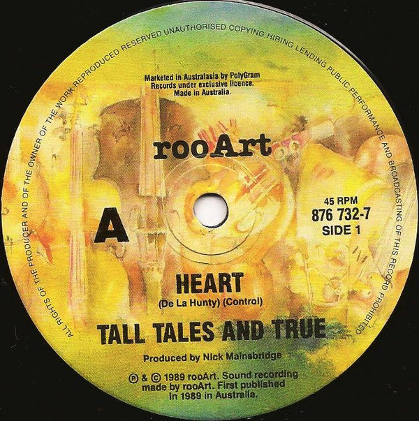 Tall Tales And True : Heart (7", Single)
