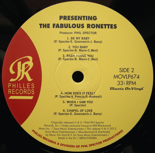 The Ronettes Featuring Veronica* : Presenting The Fabulous Ronettes Featuring Veronica (LP, Album, Mono, RE, 180)