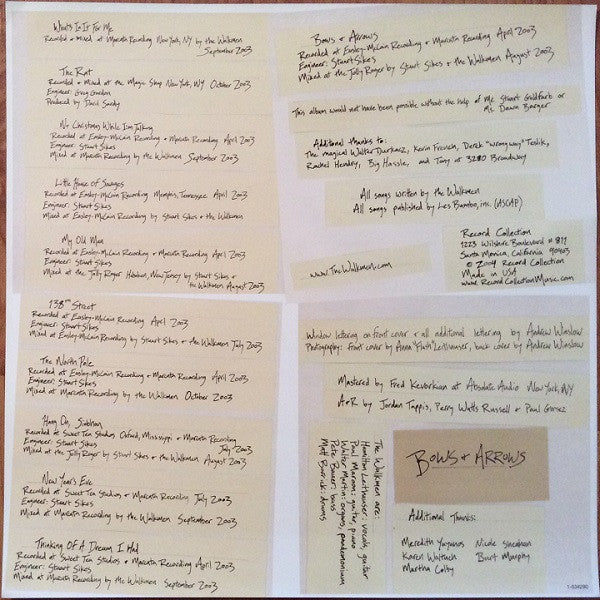 The Walkmen : Bows + Arrows (LP, Album, RE)