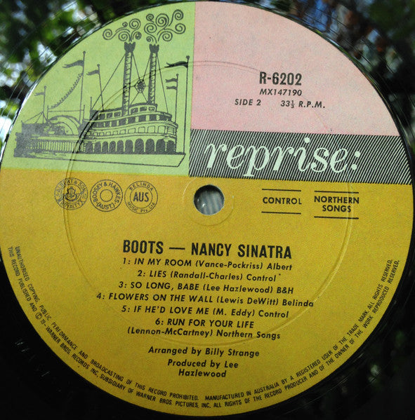 Nancy Sinatra : Boots (LP, Album, Mono)