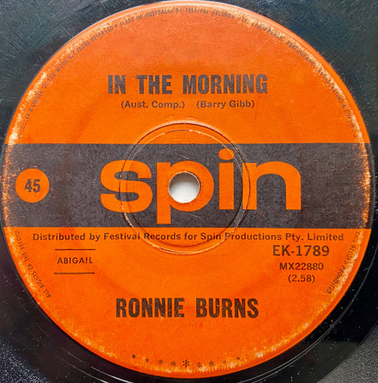Ronnie Burns : Exit Stage Right (7", Single)