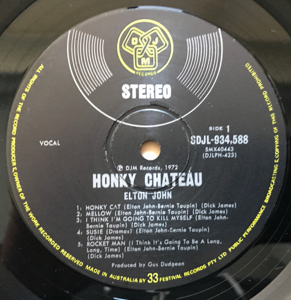 Elton John : Honky Château (LP, Album)