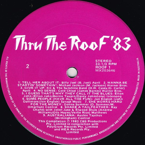 Various : Thru The Roof '83 (LP, Comp)