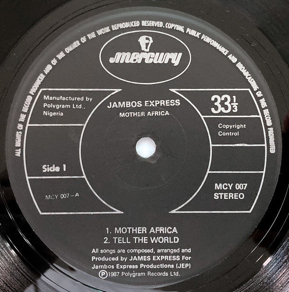 Jambos Express : Mother Afrika (LP, Album)
