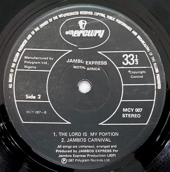 Jambos Express : Mother Afrika (LP, Album)