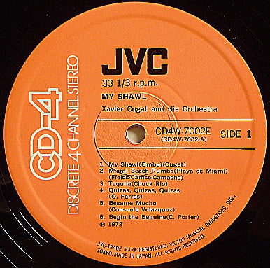 Xavier Cugat* : My Shawl (LP, Album, Quad, Dis)