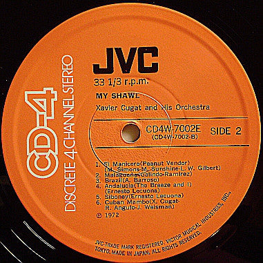 Xavier Cugat* : My Shawl (LP, Album, Quad, Dis)