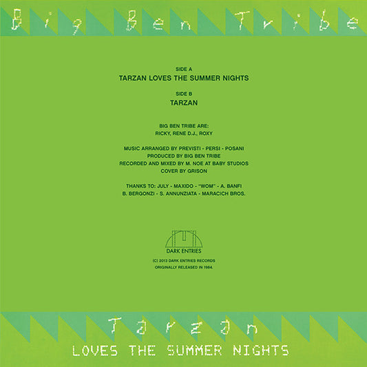 Big Ben Tribe : Tarzan Loves The Summer Nights (12", RE, RM)