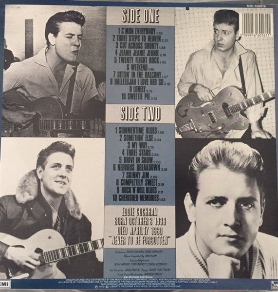 Eddie Cochran : The Eddie Cochran Singles Album (LP, Comp)