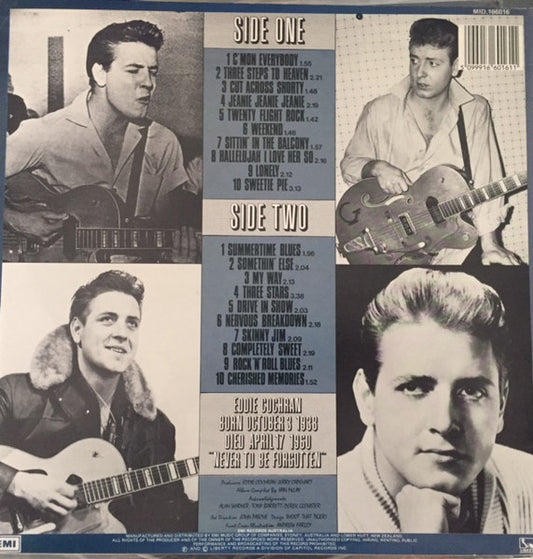Eddie Cochran : The Eddie Cochran Singles Album (LP, Comp)