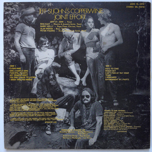 Jeff St John's Copperwine : Joint Effort (LP, Album)