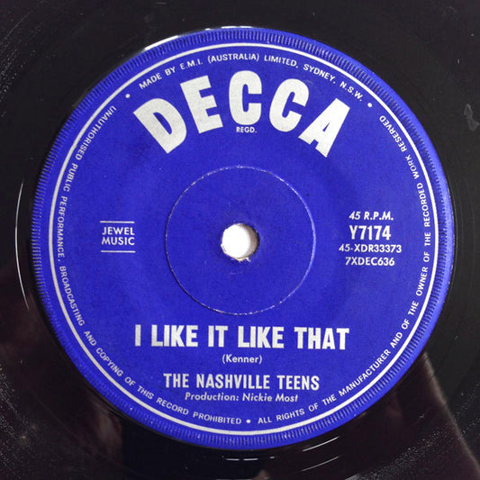 The Nashville Teens : Tobacco Road (7", Single)