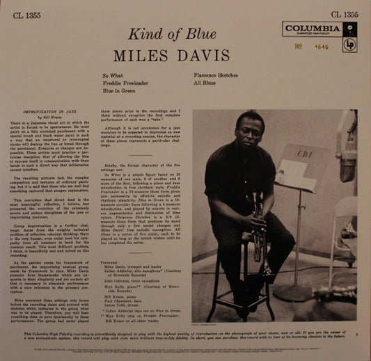 Miles Davis : Kind Of Blue (LP, Album, RSD, Mono, Ltd, Num, RE, RM, 180)