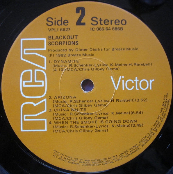 Scorpions : Blackout (LP, Album)