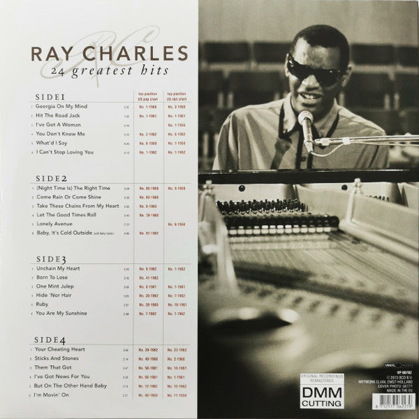 Ray Charles : 24 Greatest Hits (2xLP, Comp, RM)