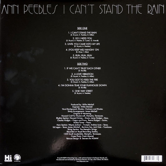 Ann Peebles : I Can't Stand The Rain (LP, Album, RE)