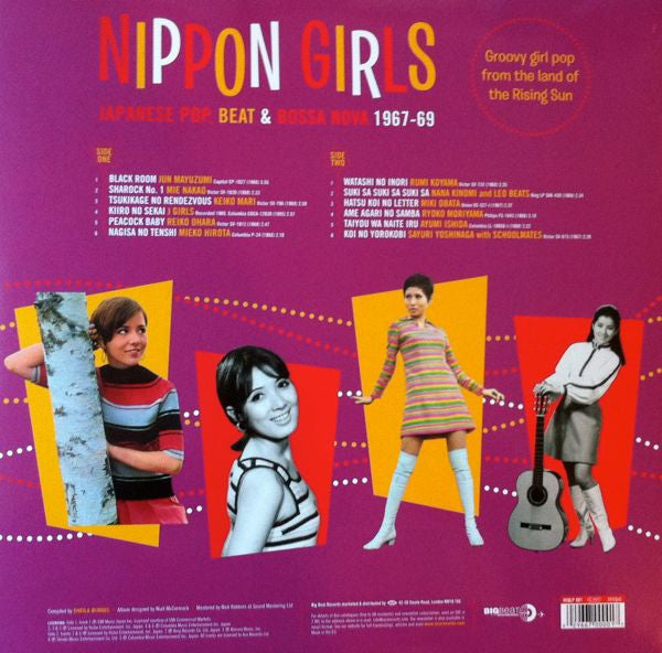 Various : Nippon Girls (Japanese Pop, Beat & Bossa Nova 1967-69) (LP, Comp, RE, Yel)