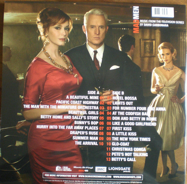 David Carbonara : Mad Men On The Rocks - Music From The Television Series (LP, Ltd, Num, Red)
