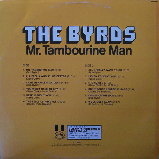 The Byrds : Mr. Tambourine Man (LP, Album, RE)