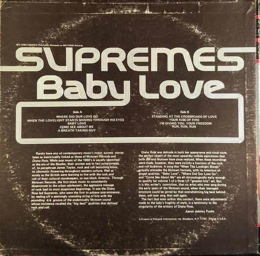 The Supremes : Baby Love (LP, Comp)