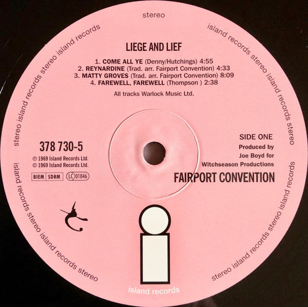 Fairport Convention : Liege & Lief (LP, Album, RE, 180)