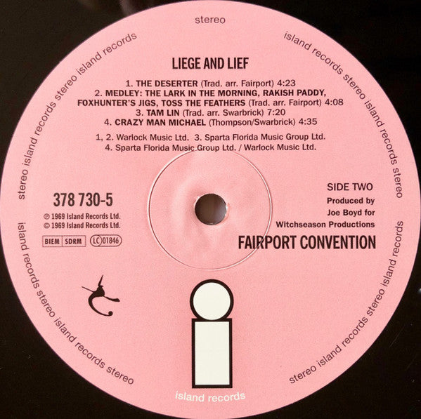 Fairport Convention : Liege & Lief (LP, Album, RE, 180)